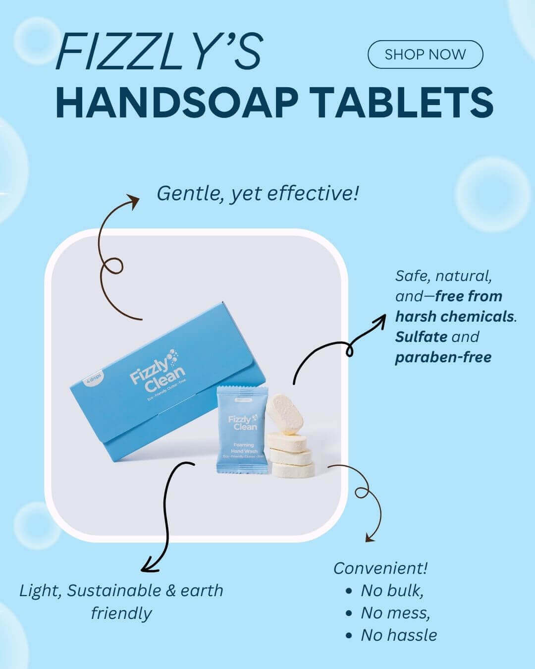 Fizzly Clean Gift Set – Hand Soap Gift Box (10 Pack)