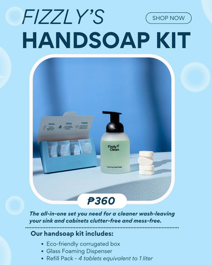 Foaming Hand Soap Kit | Eco-Friendly Refillable Dispenser & Tablets