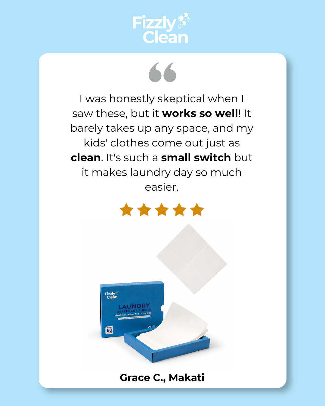 Laundry Detergent Sheets